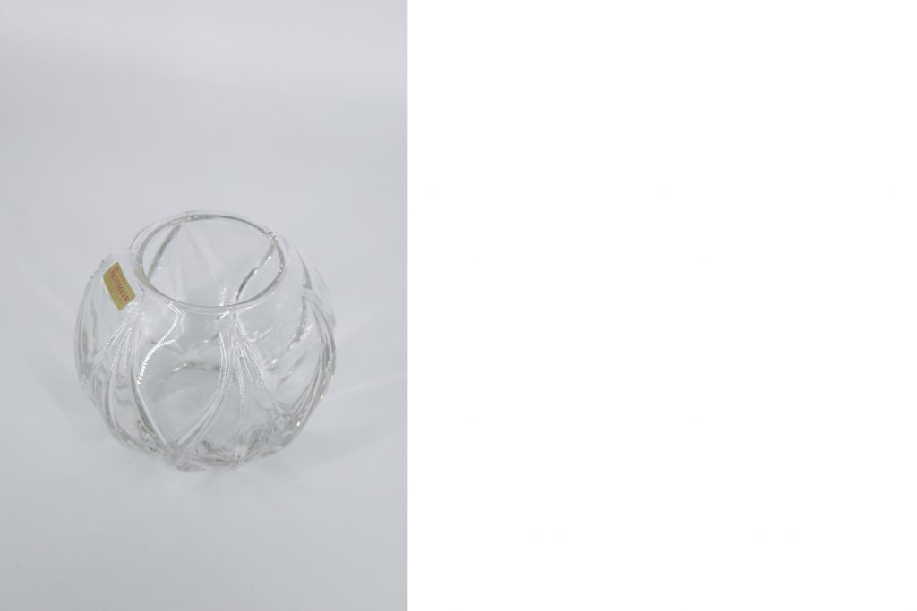 Spherical crystal vase, Nachtmann, Germany, 1960s
