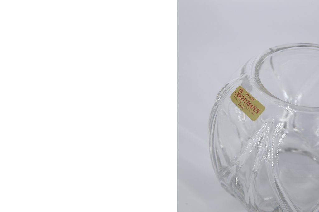 Spherical crystal vase, Nachtmann, Germany, 1960s
