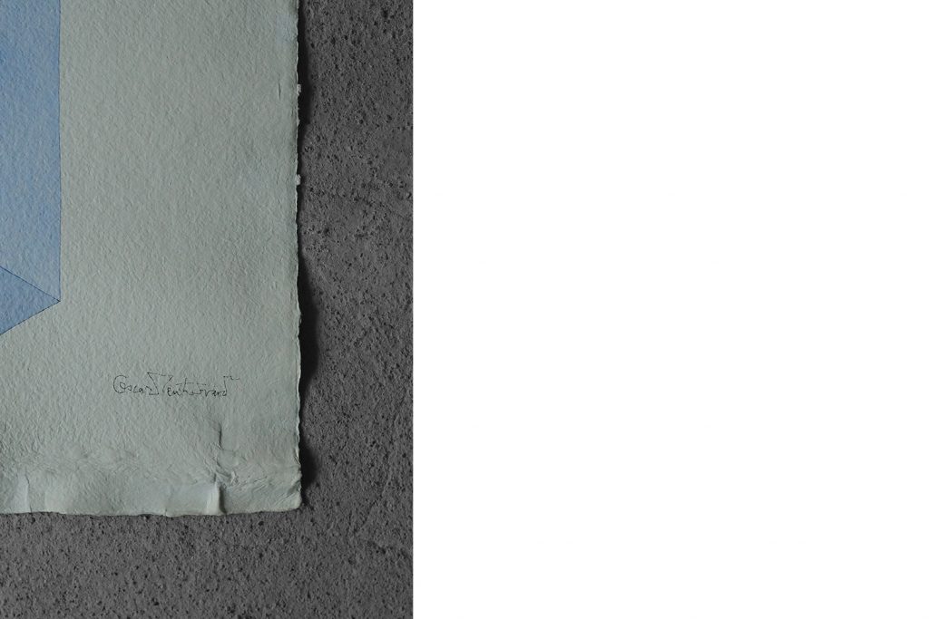 Akwarela na japońskim papierze ryżowym, Perspective Japonaise No 264, Oscar Reutersvärd