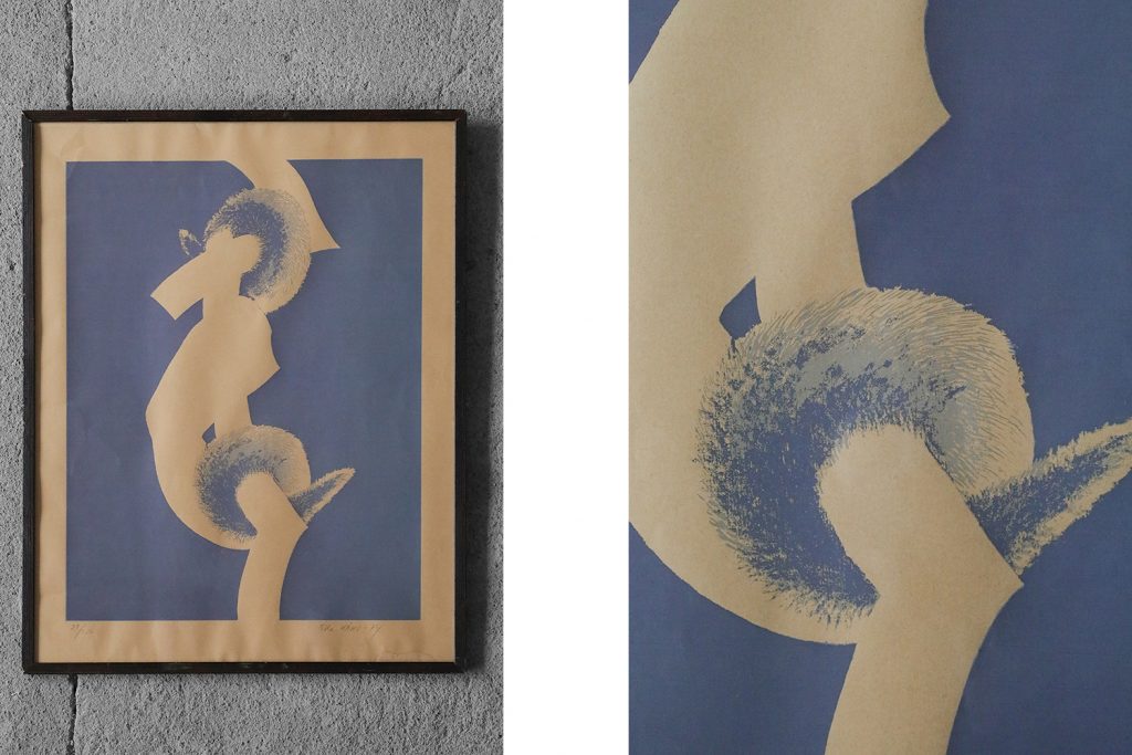 Litografia sygnowana, Olle Kåks, 1974