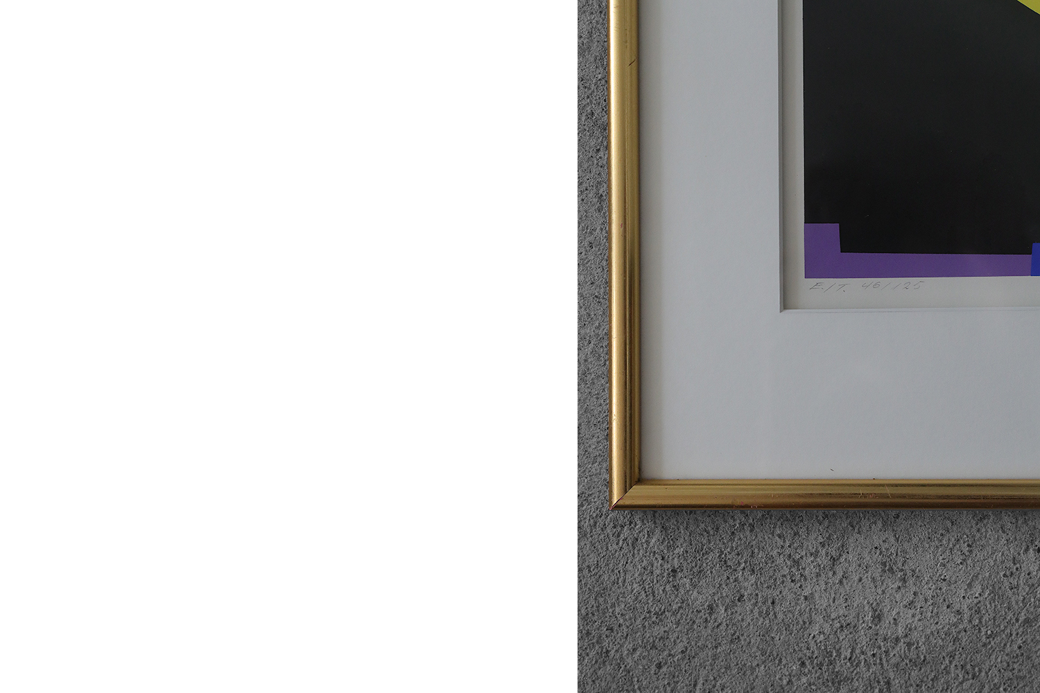 Kolorowa litografia, Aage Schmidt, Komposition, 1987
