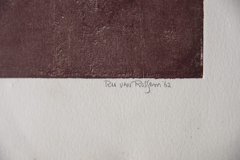 Litografia barwna, Ru van Rossem, Insect on Rock, 1962