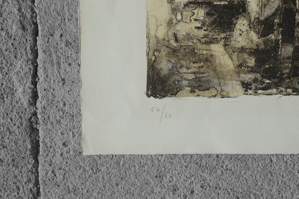 Litografia na papierze BFK Rives, René Genis, lata 70