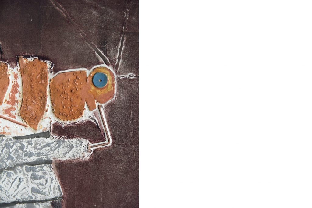 Litografia barwna, Ru van Rossem, Insect on Rock, 1962