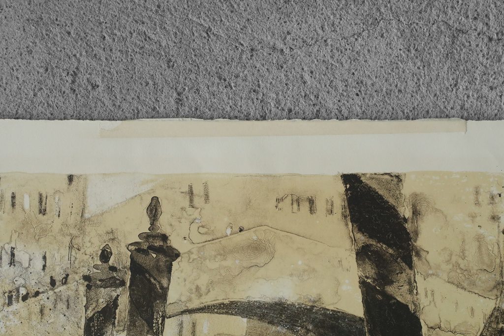 Litografia na papierze BFK Rives, René Genis, lata 70