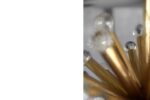 Mosiężna lampa sputnik z kryształami Swarovski, Ernst Palme, Niemcy, lata 60