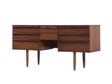 Biurko vintage z drewna tekowego, Wielka Brytania, lata 60