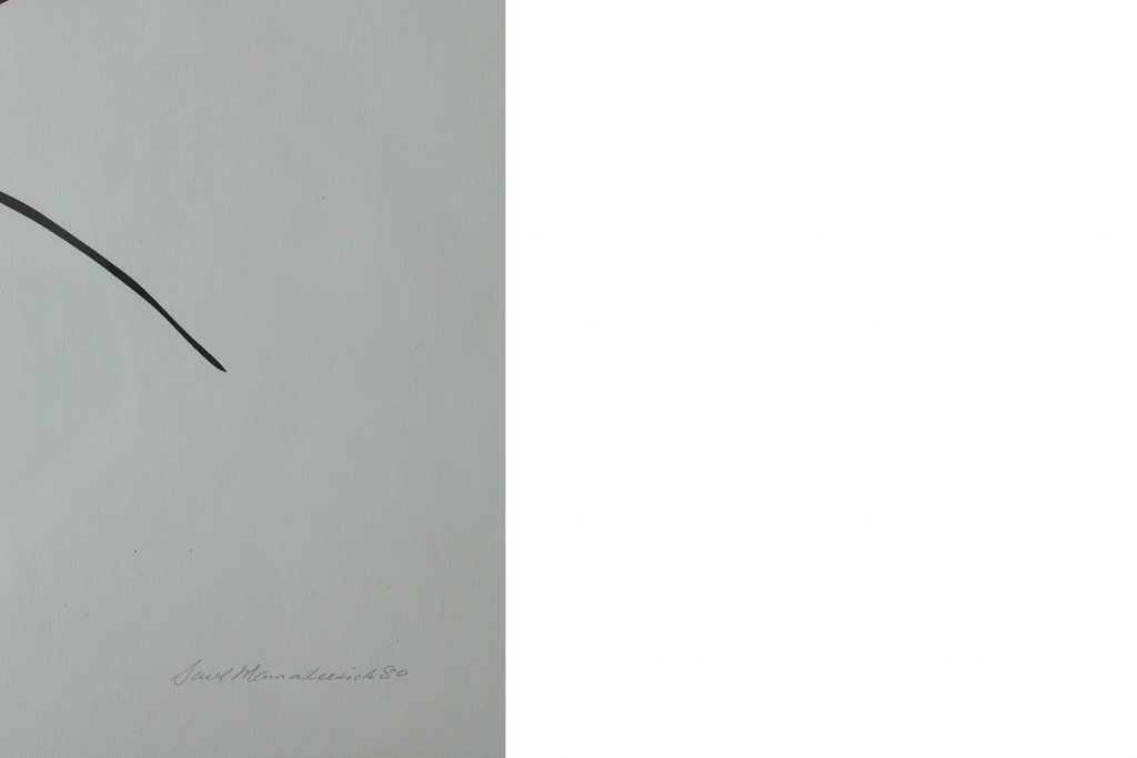 Akryl na papierze artystycznym, Protection, Saul Mamakeesick, Kanada, 1980