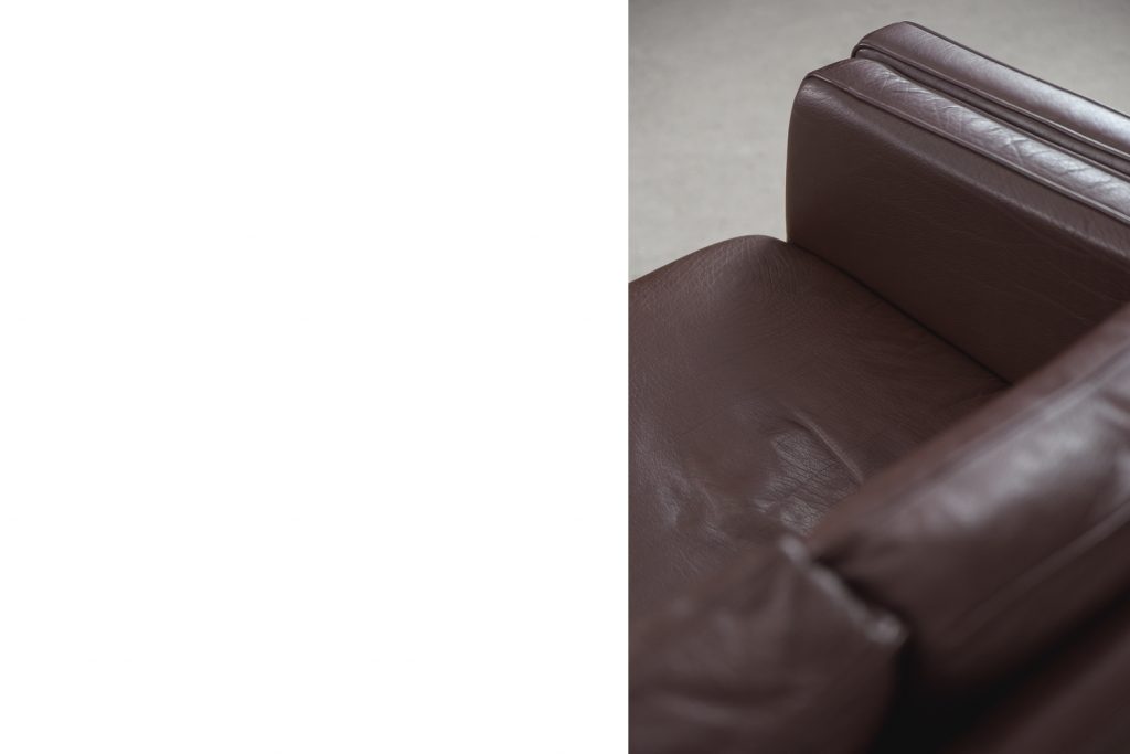 Komplet skórzanych sof, Dania, lata 70