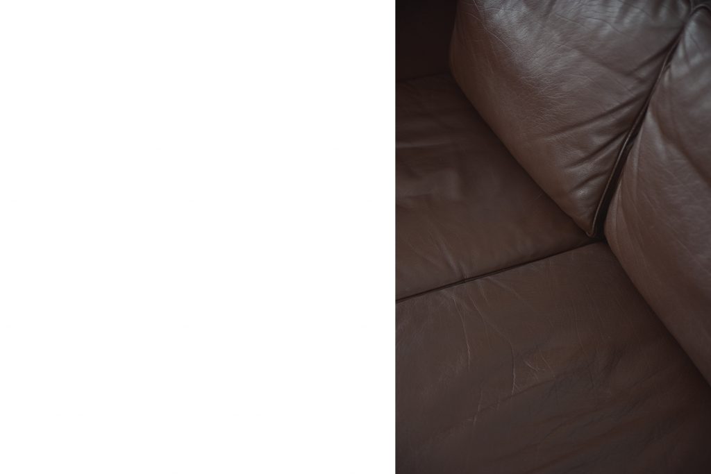 Komplet skórzanych sof, Dania, lata 70