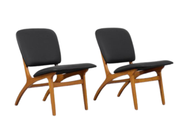 Para foteli Jylland, Jio Möbler, Szwecja, 1953