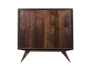 Wysoka komoda orzechowa, Skandynawia, lata 60