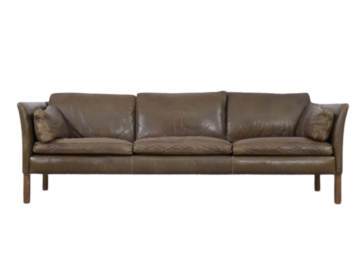 Skórzana sofa Cromwell, proj. Arne Norell, Szwecja, lata 60