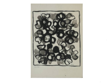 Technika mieszana na desce, Margareta Treutiger, Vattenväxt, 1965