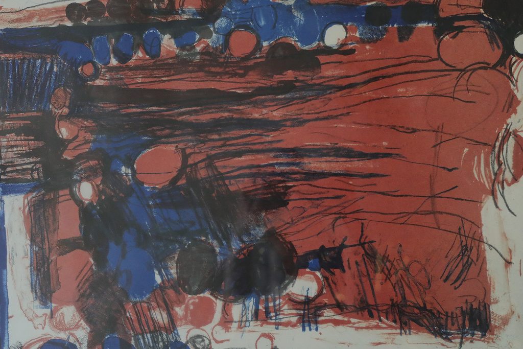 Kolorowa litografia, Denice Zetterquist, Komposition, 1965