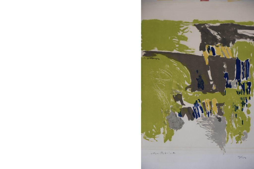Litografia na papierze Van Gelder Zonen, Jörgen Fogelqvist, lata 80