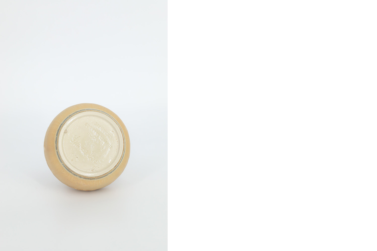 Mały piaskowy wazon kamionkowy, proj. Gunnar Borg, Höganäs Keramik, Szwecja, lata 60