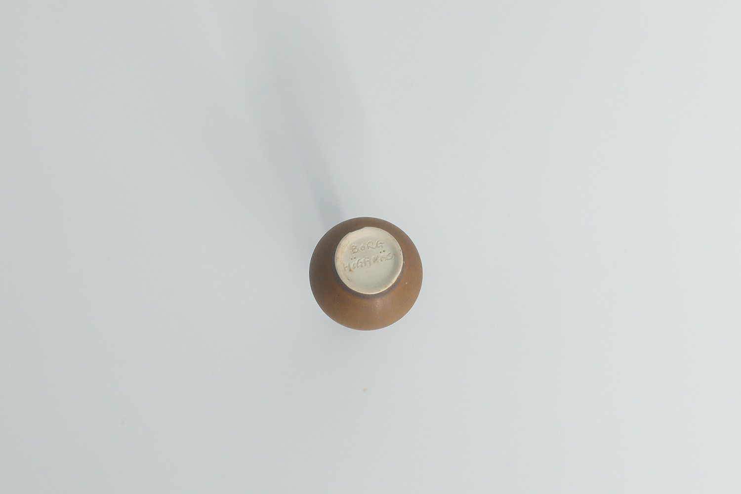 Komplet 4 brązowych wazonów ceramicznych, proj. Gunnar Borg, Höganäs Keramik, Szwecja, lata 60