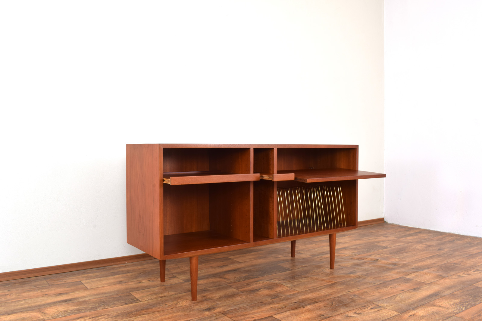 Komoda tekowa hi-fi, Dania, lata 60