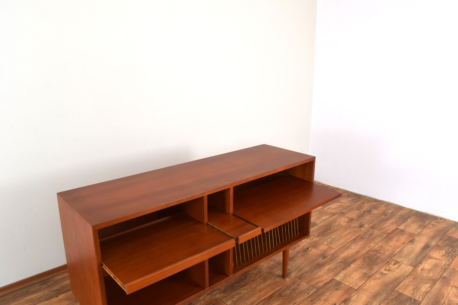 Komoda tekowa hi-fi, Dania, lata 60