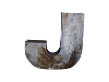 Duża industrialna litera J, Polska, lata 50