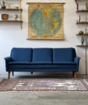Sofa wełniana, proj. Folke Ohlsson, Dania, lata 50/60