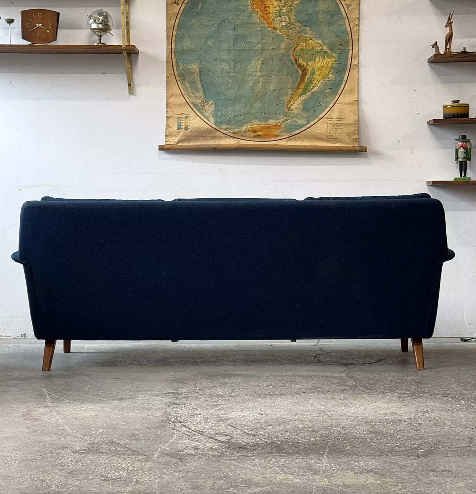 Sofa wełniana, proj. Folke Ohlsson, Dania, lata 50/60