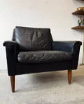 Fotel skórzany, Dania, lata 60/70
