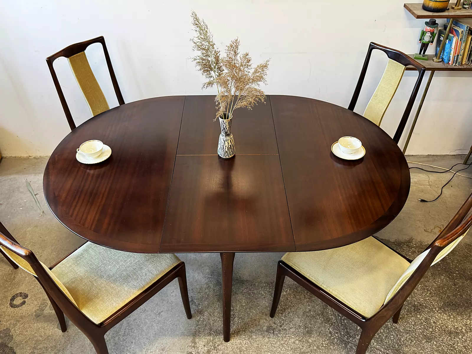 Okrągły stół rozkładany vintage, Lübke, Niemcy, lata 60