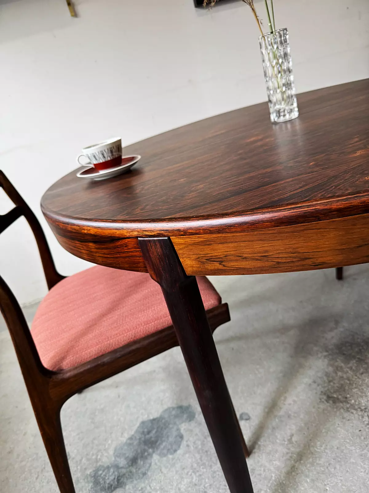 Rozkładany stół palisandrowy, Dania lata 50/60