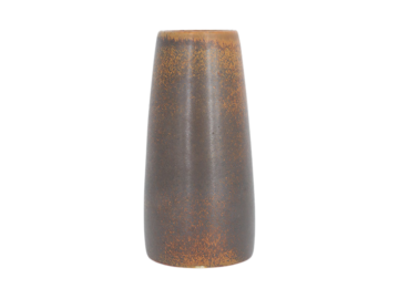 Mały czekoladowy wazon kamionkowy, proj. Gunnar Borg, Höganäs Keramik, Szwecja, lata 60