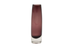 Plum Sommerso glass vase, Scandinavia, 1950s