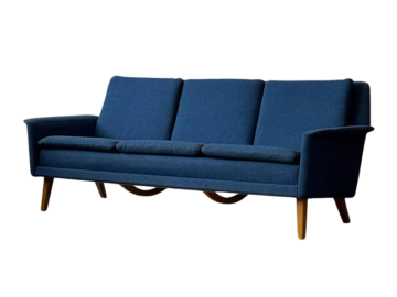 Sofa wełniana, proj. Folke Ohlsson, Dania, lata 50/60