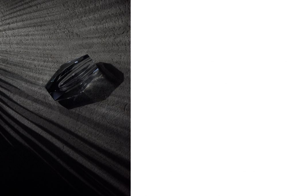 Wazon szklany Diamond, proj. Asta Strömberg, Strömbergshyttan, Szwecja, lata 60