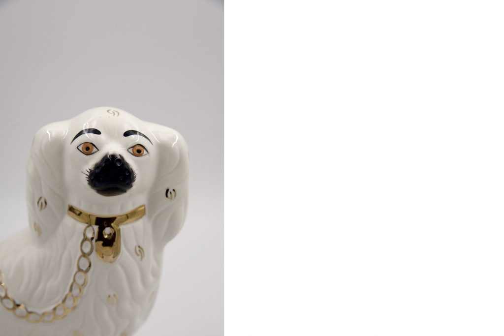 Para ceramicznych figurek Staffordshire Spaniel Mantle Dogs numer 1378 - 4, Beswick England, Anglia, lata 60