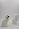 Para ceramicznych figurek Staffordshire Spaniel Mantle Dogs numer 1378 - 4, Beswick England, Anglia, lata 60
