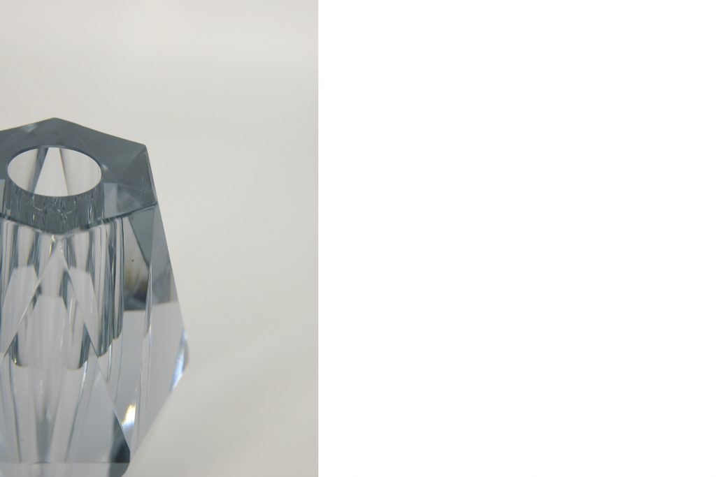 Wazon szklany Diamond, proj. Asta Strömberg, Strömbergshyttan, Szwecja, lata 60