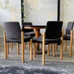 Zestaw 6 tapicerowanych krzeseł, Fröscher Sitform, Niemcy, lata 80
