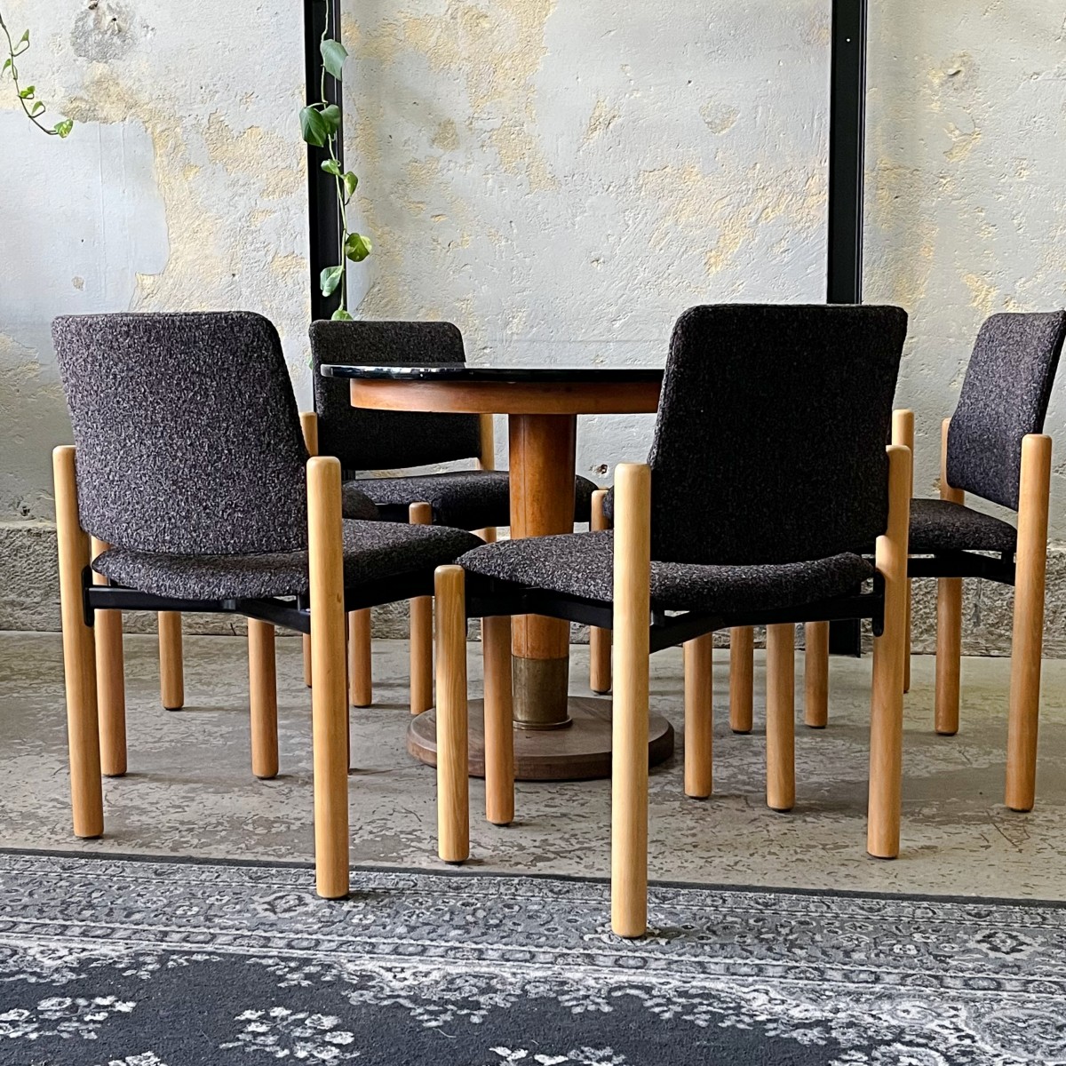 Zestaw 6 tapicerowanych krzeseł, Fröscher Sitform, Niemcy, lata 80