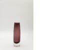 Plum Sommerso glass vase, Scandinavia, 1950s