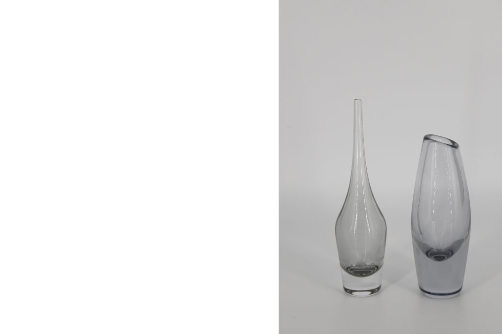 Wazon, szkło artystyczne, proj. Sven Palmquist, Orrefors, Szwecja, lata 50