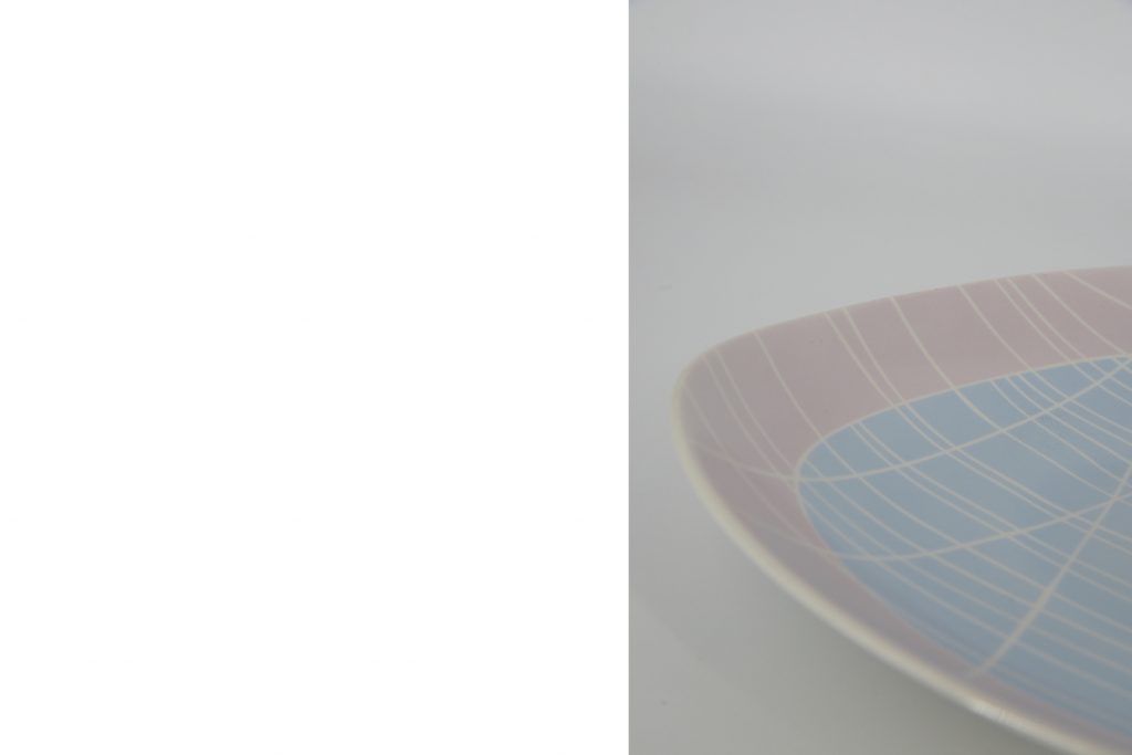 Talerz porcelanowy, Weimar Porzellan, Niemcy, lata 70