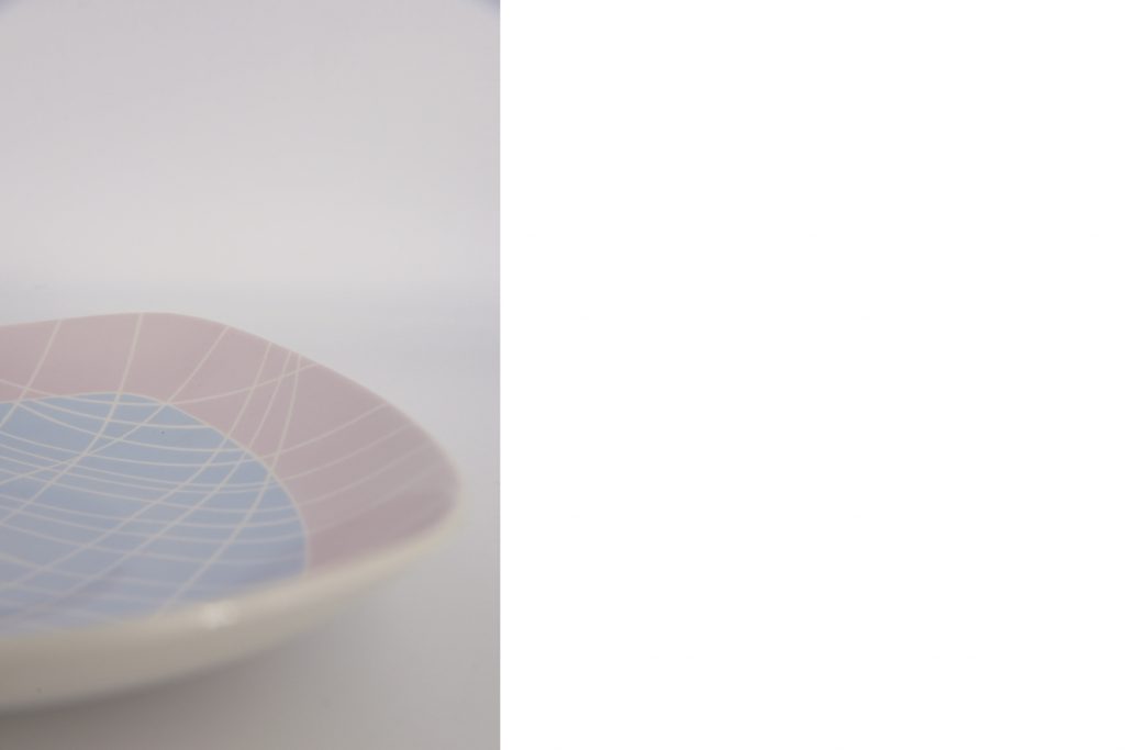 Talerz porcelanowy, Weimar Porzellan, Niemcy, lata 70