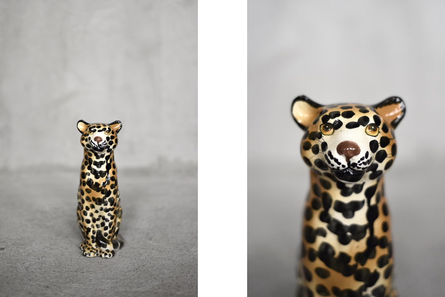 Ceramiczny lampart, Włochy, lata 70