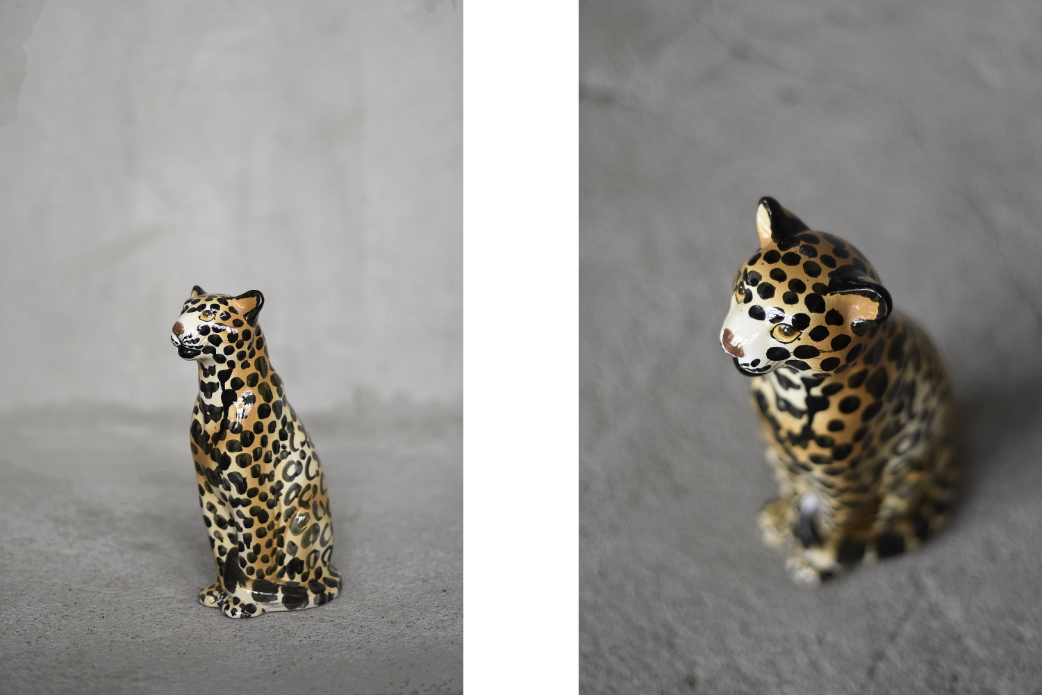 Ceramiczny lampart, Włochy, lata 70