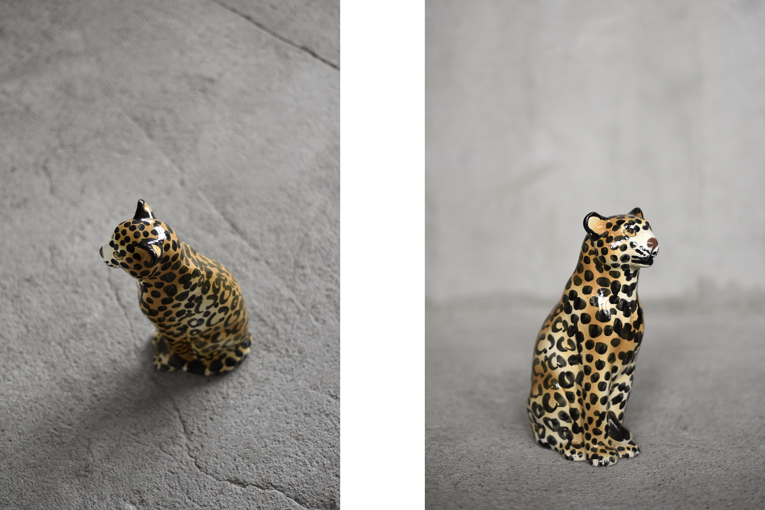 Ceramiczny lampart, Włochy, lata 70