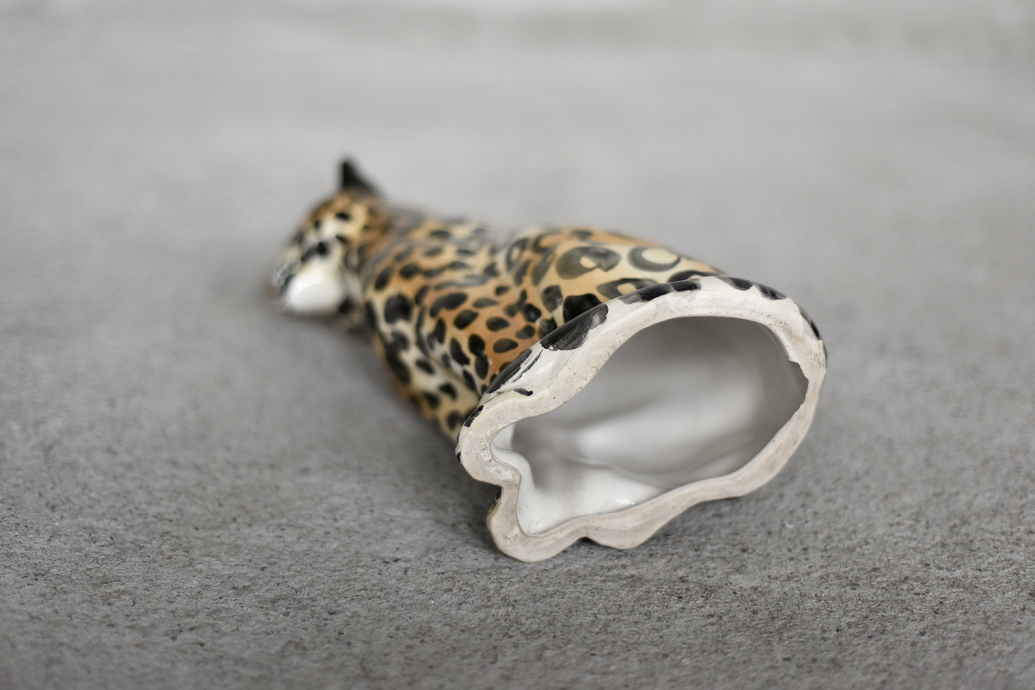 Ceramiczny lampart, Włochy, lata 70