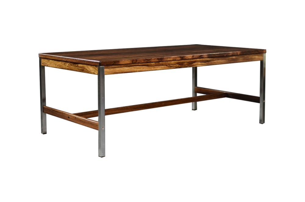 Rosewood coffee table, HMB Möbler Rörvik, Sweden, 1960s