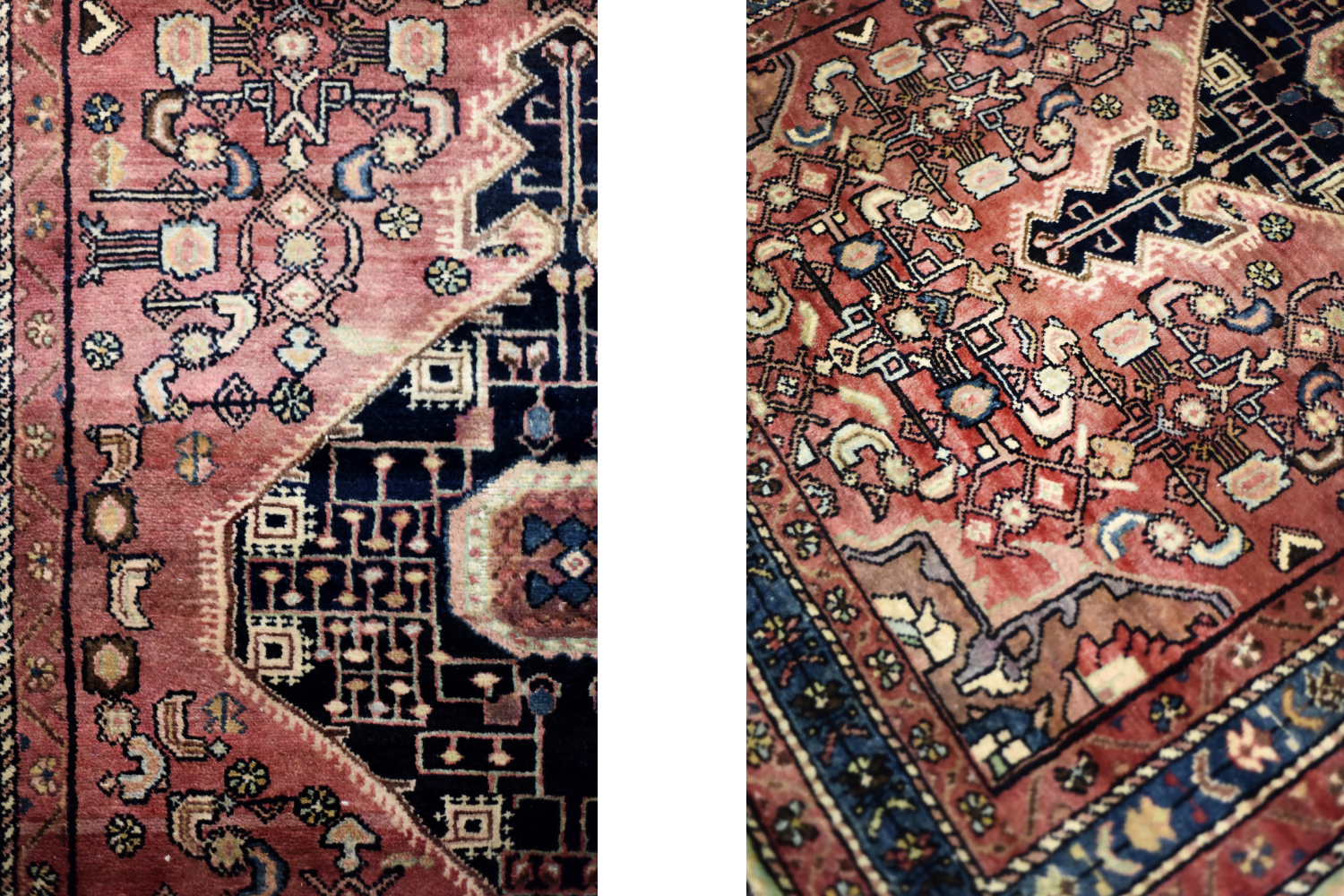 Zanjan Hamadan oriental rug, Persia/Iran, 1960s