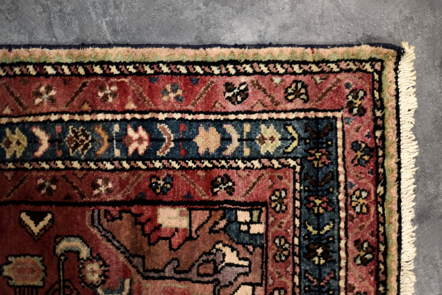 Zanjan Hamadan oriental rug, Persia/Iran, 1960s